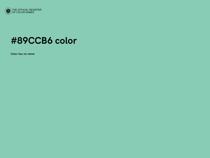 #89CCB6 color image