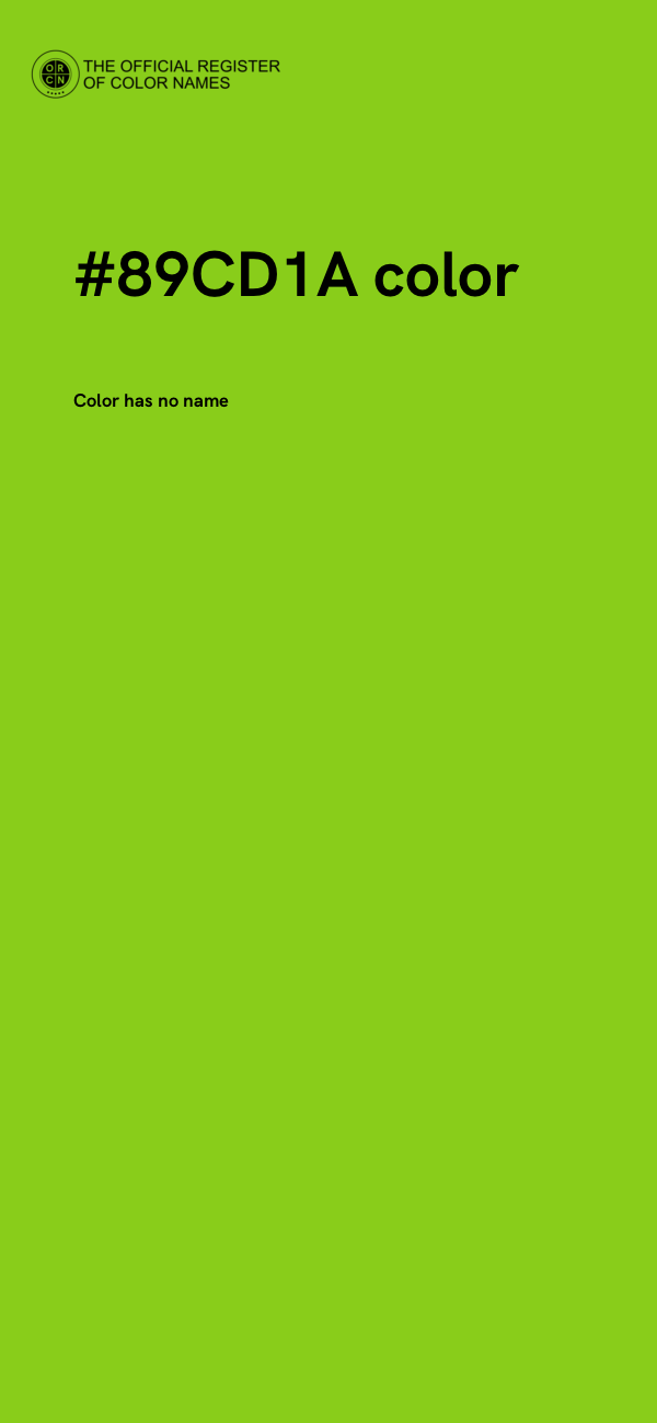 #89CD1A color image