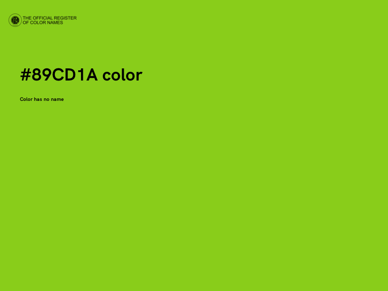 #89CD1A color image