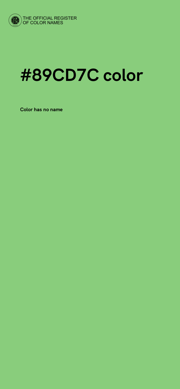 #89CD7C color image