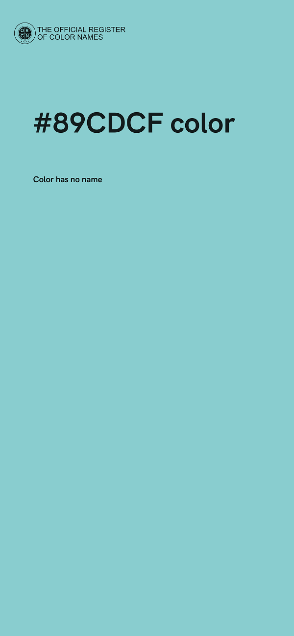 #89CDCF color image