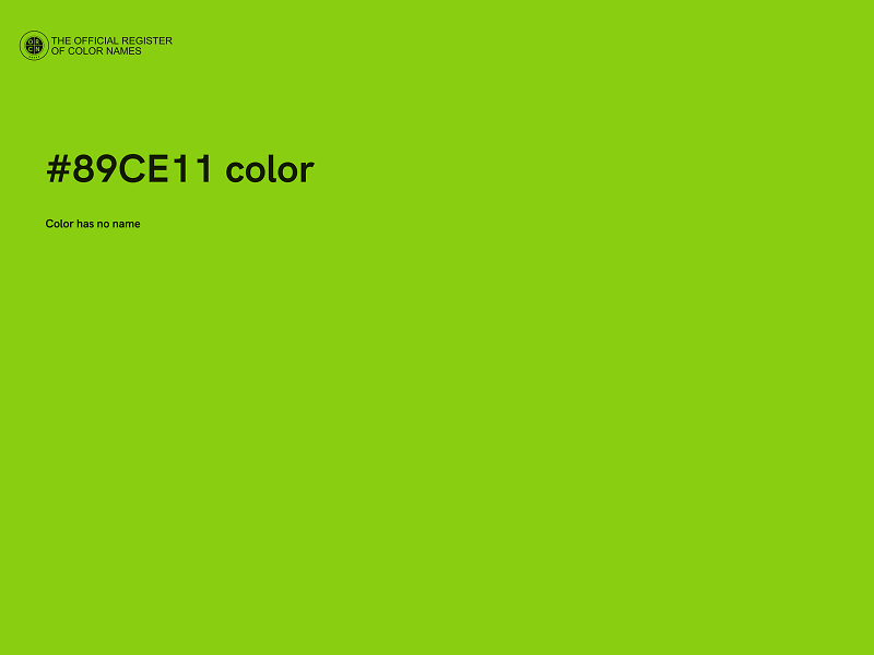 #89CE11 color image