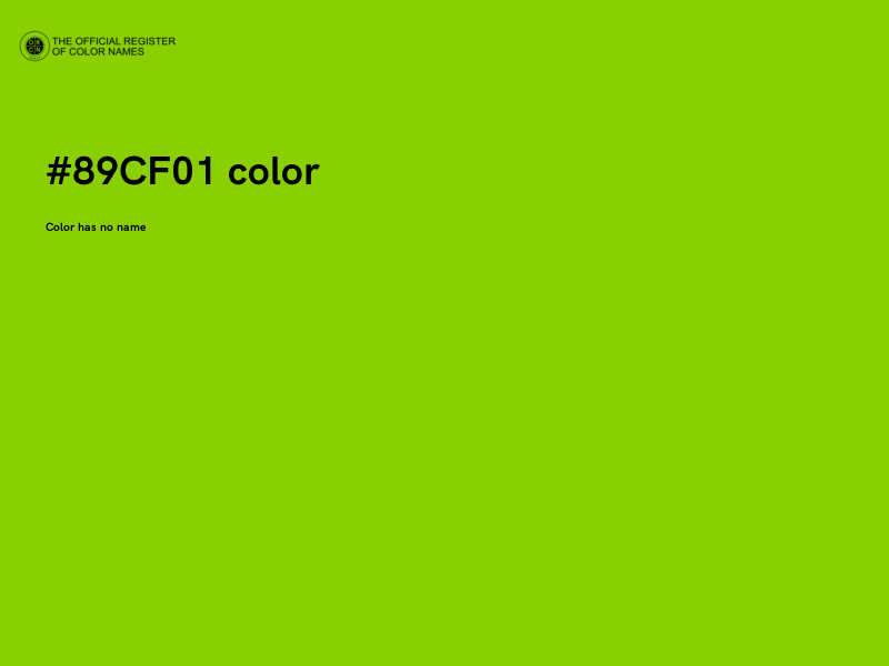 #89CF01 color image