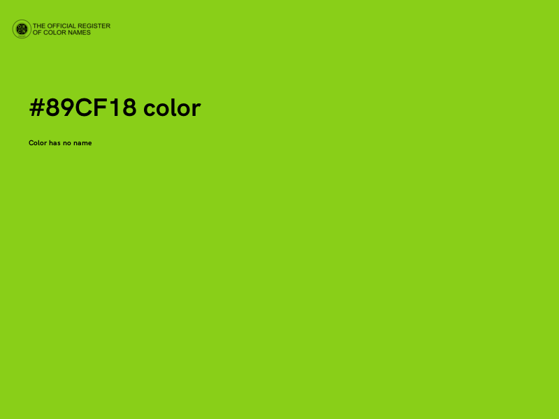 #89CF18 color image