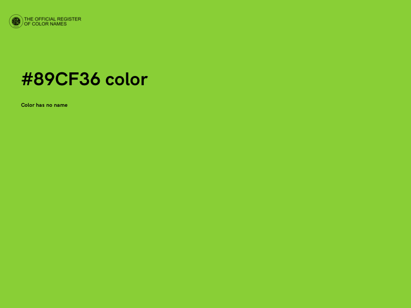 #89CF36 color image