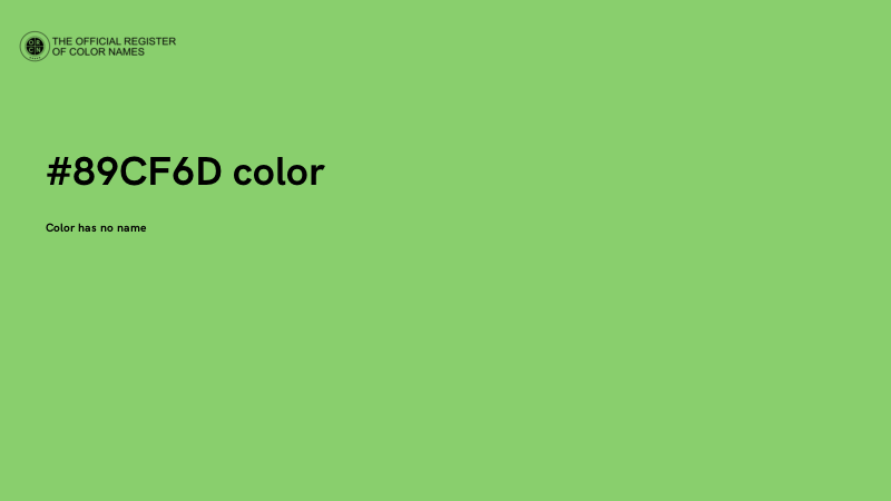 #89CF6D color image