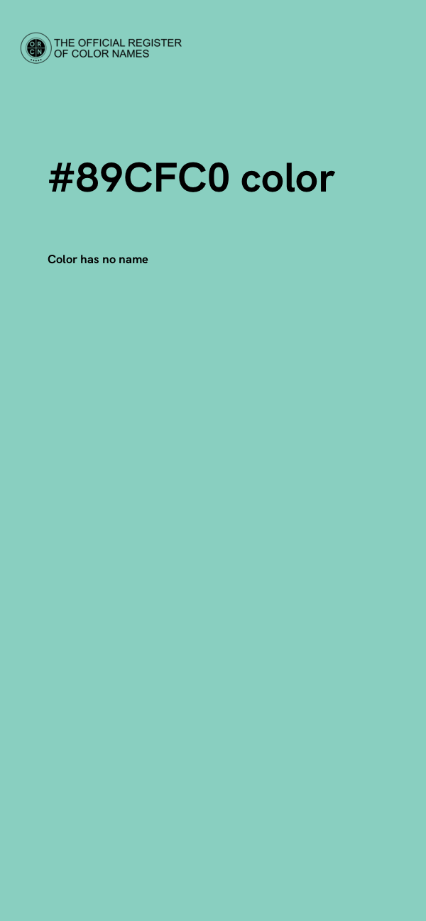 #89CFC0 color image