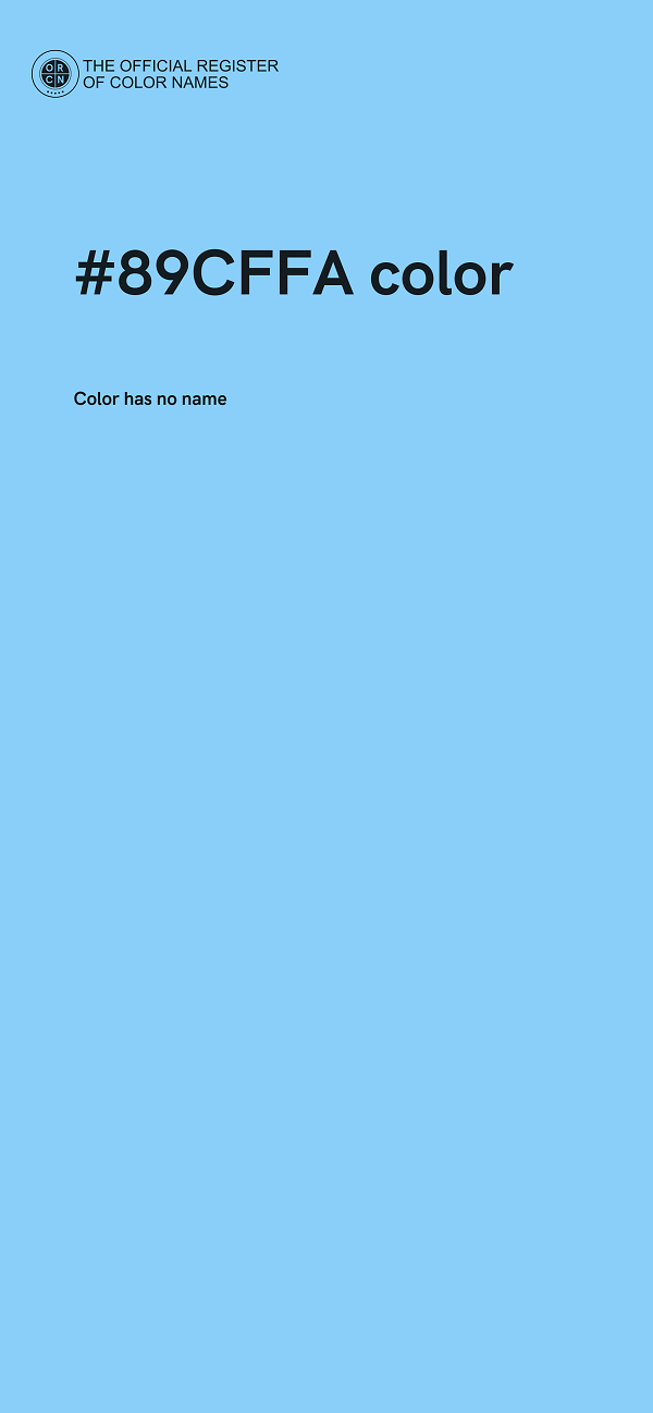 #89CFFA color image