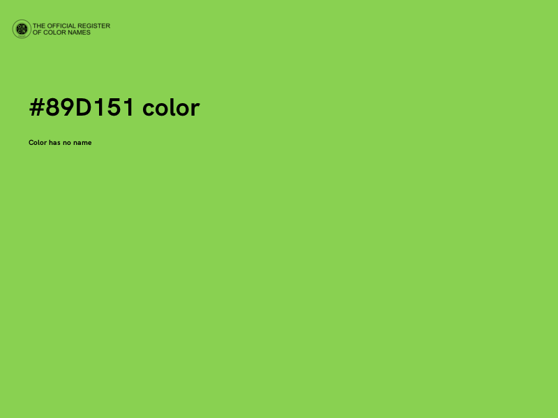 #89D151 color image