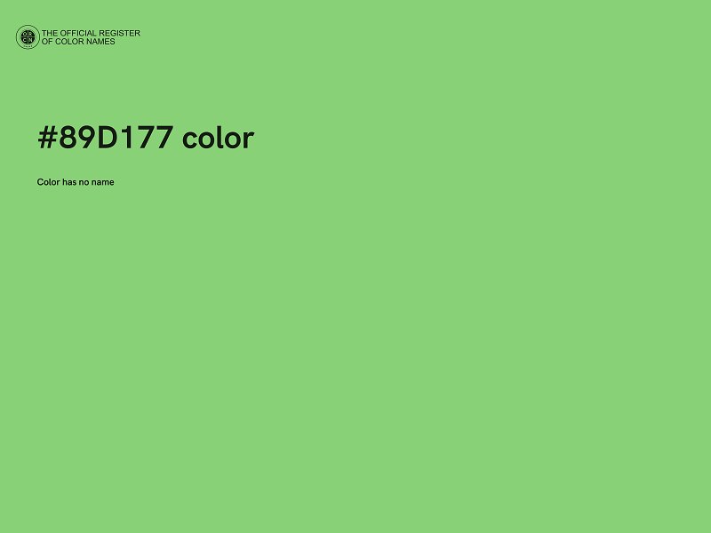 #89D177 color image