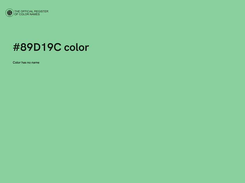 #89D19C color image