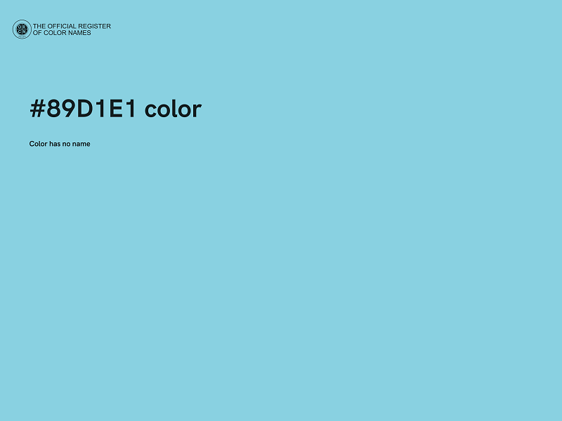 #89D1E1 color image
