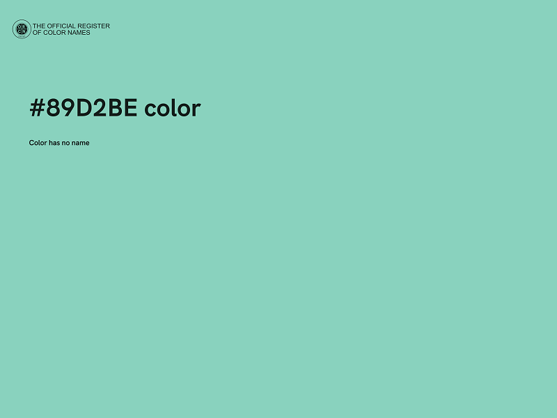 #89D2BE color image