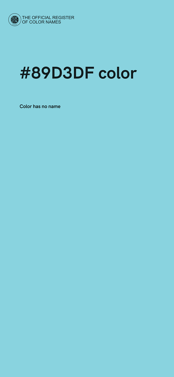 #89D3DF color image