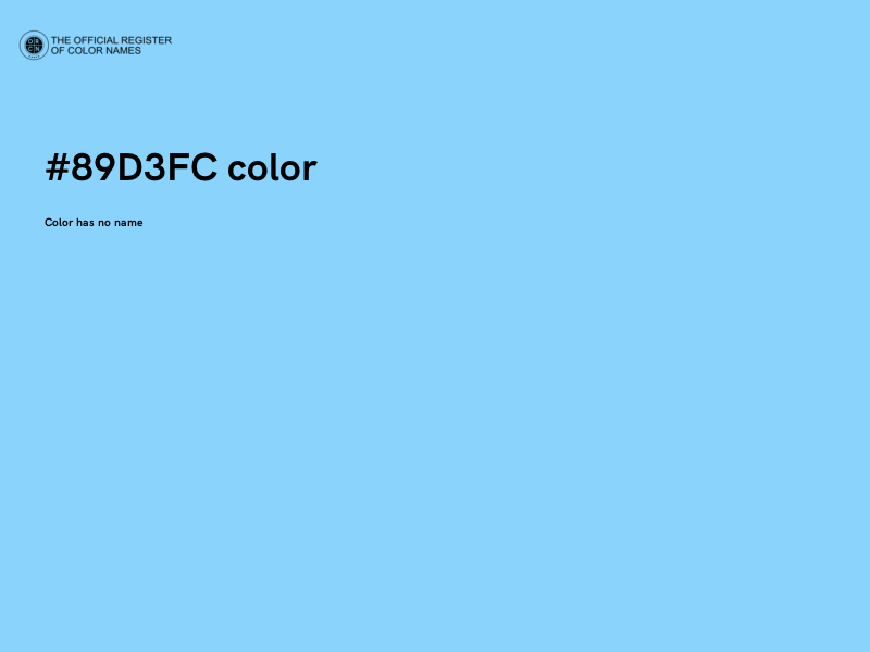 #89D3FC color image
