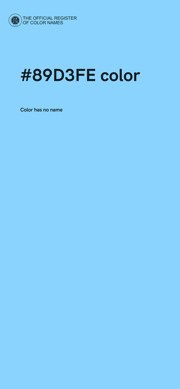 #89D3FE color image