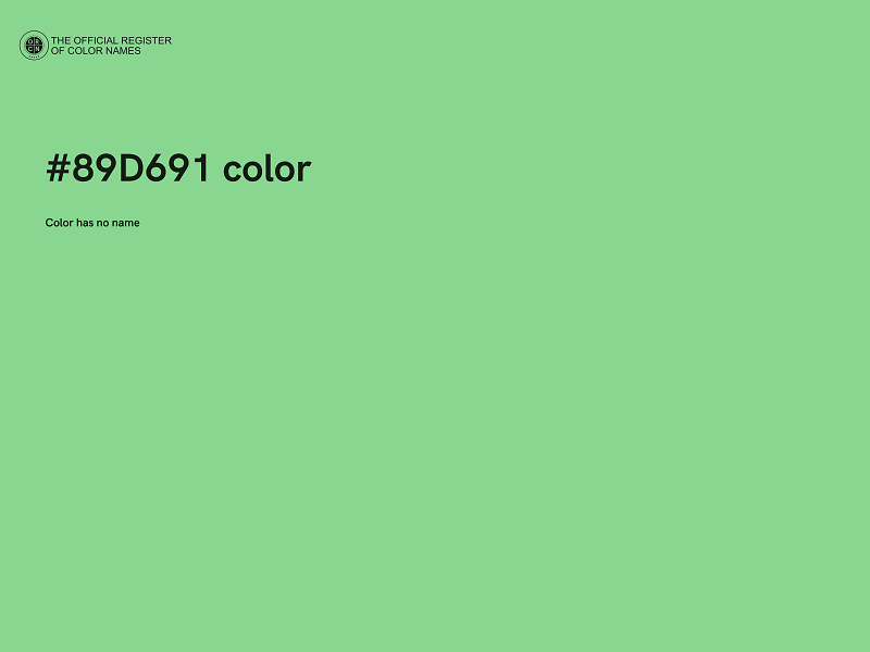 #89D691 color image