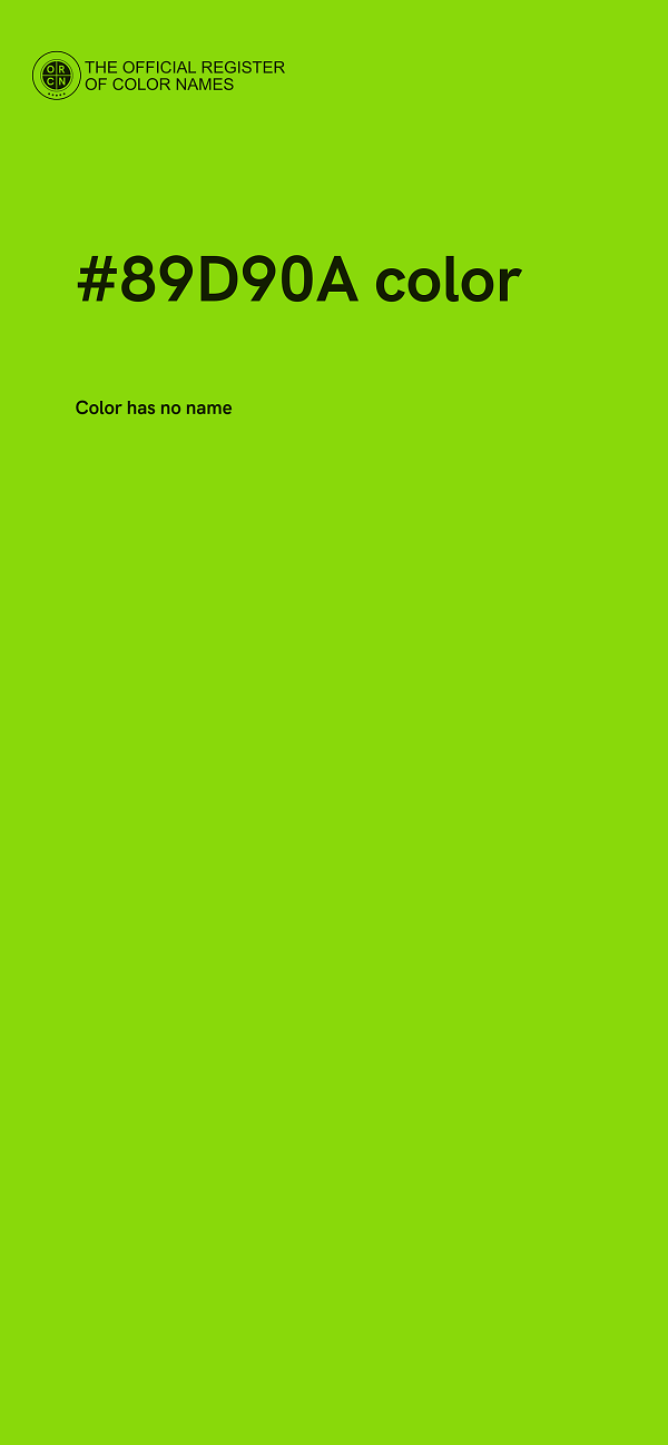 #89D90A color image