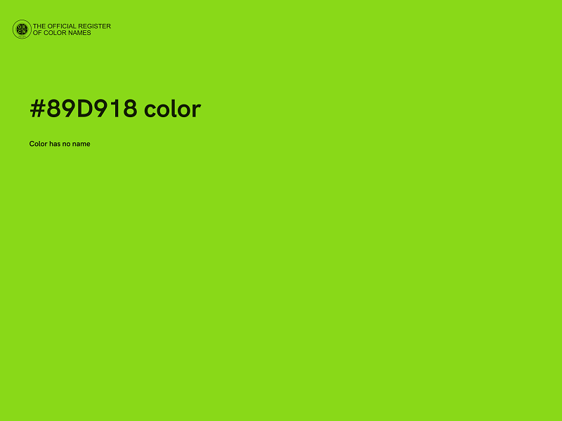 #89D918 color image