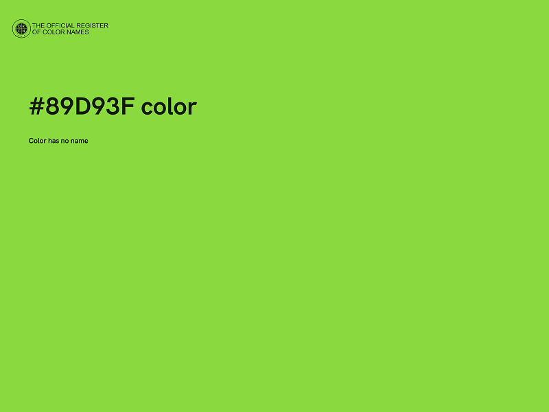 #89D93F color image