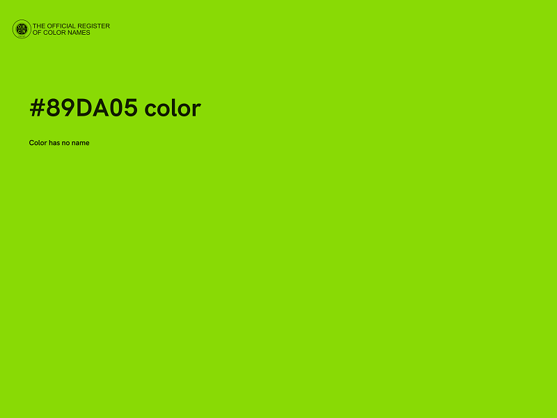 #89DA05 color image