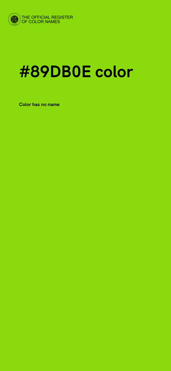 #89DB0E color image