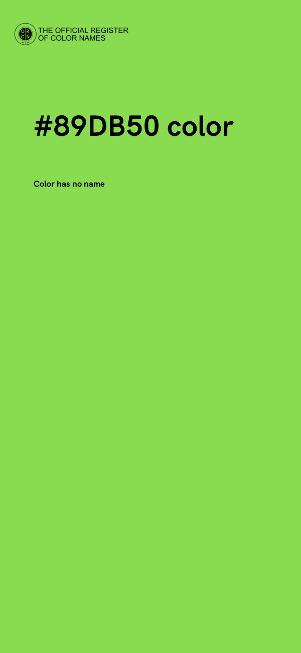 #89DB50 color image