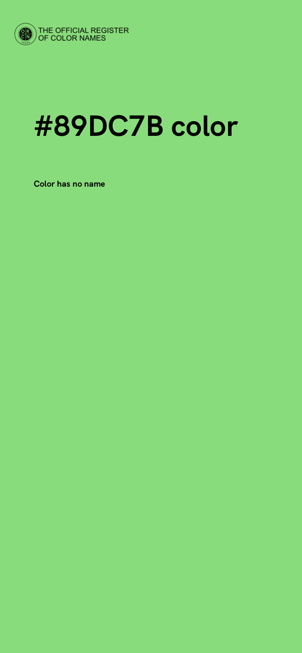 #89DC7B color image