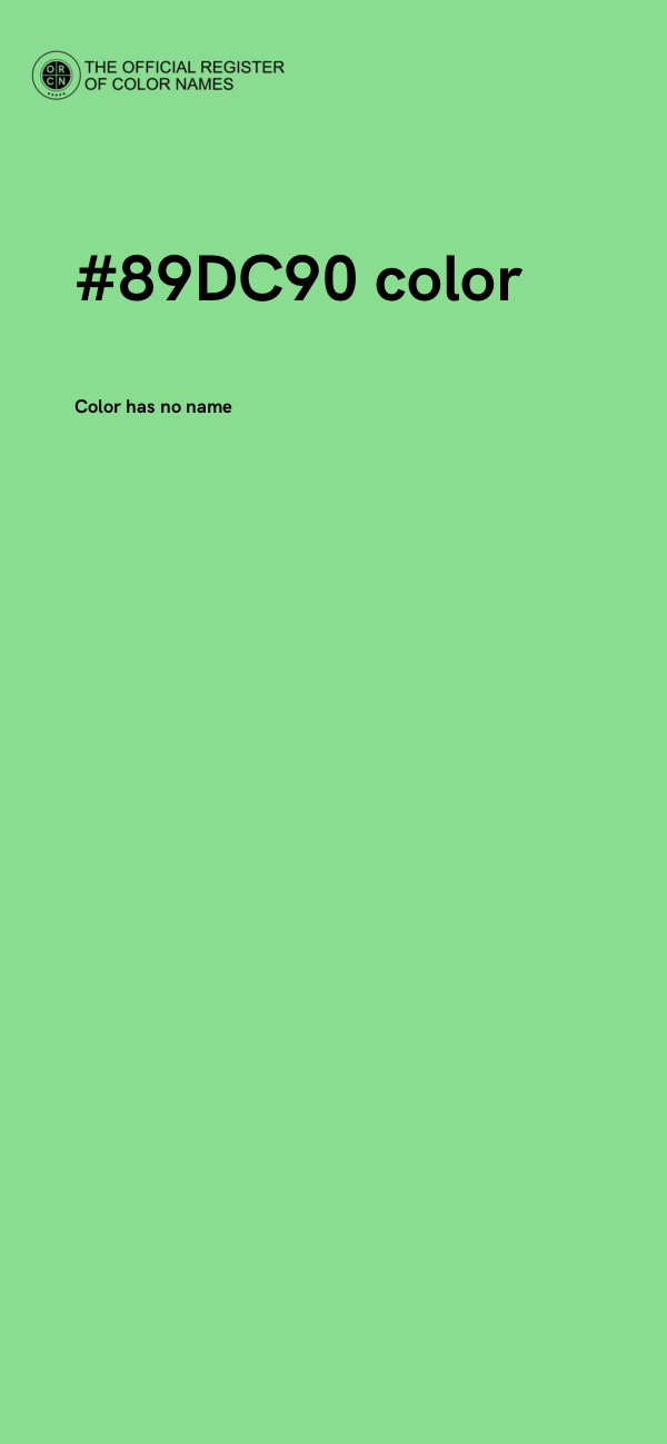 #89DC90 color image