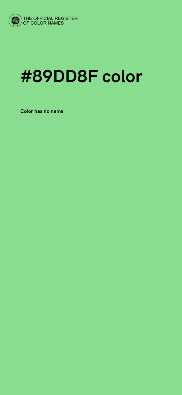 #89DD8F color image