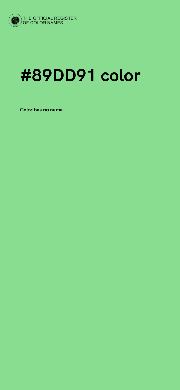 #89DD91 color image