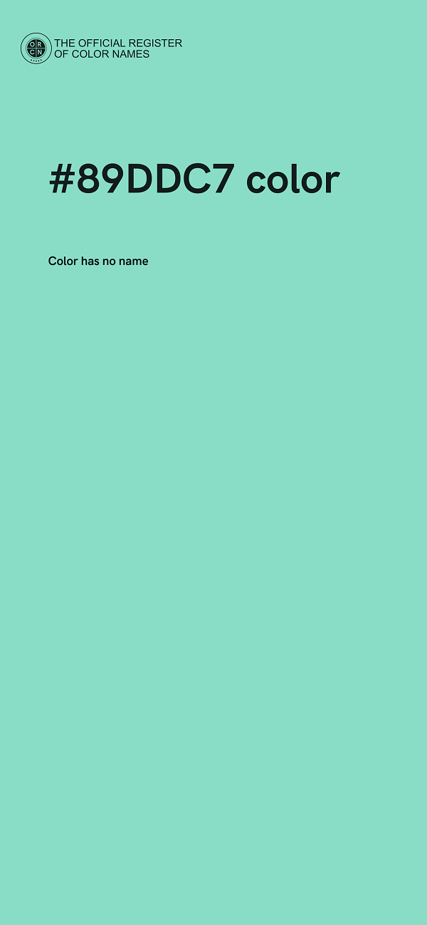 #89DDC7 color image