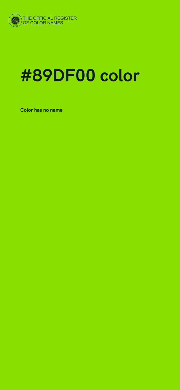 #89DF00 color image