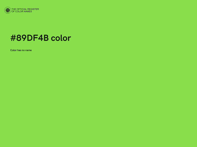 #89DF4B color image