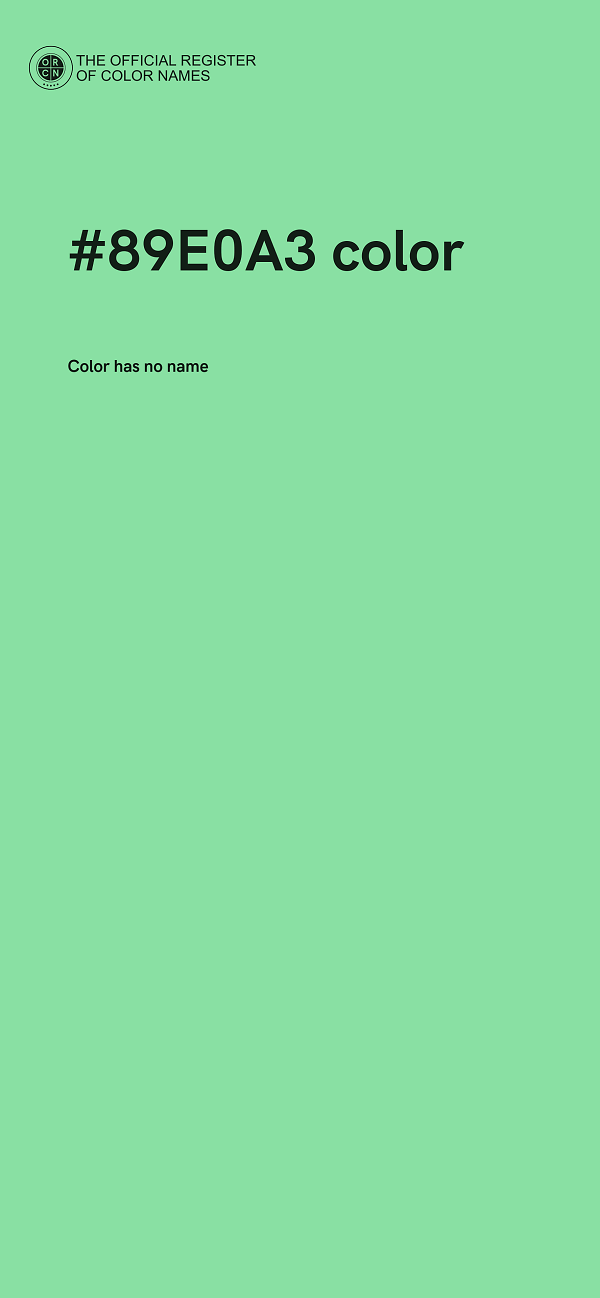 #89E0A3 color image