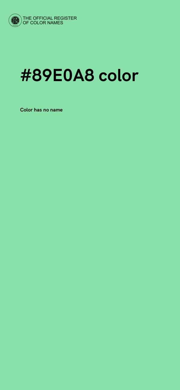 #89E0A8 color image