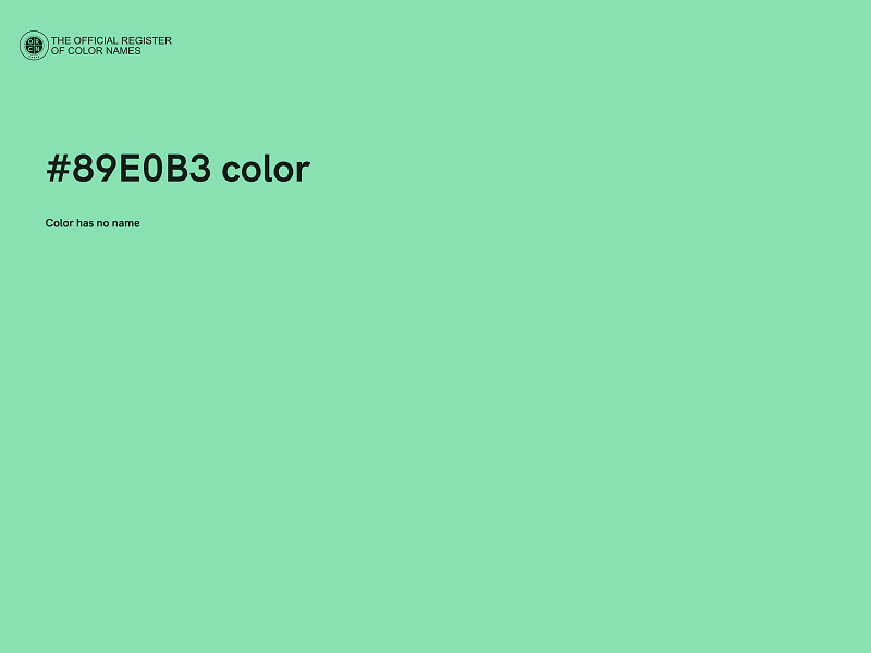 #89E0B3 color image