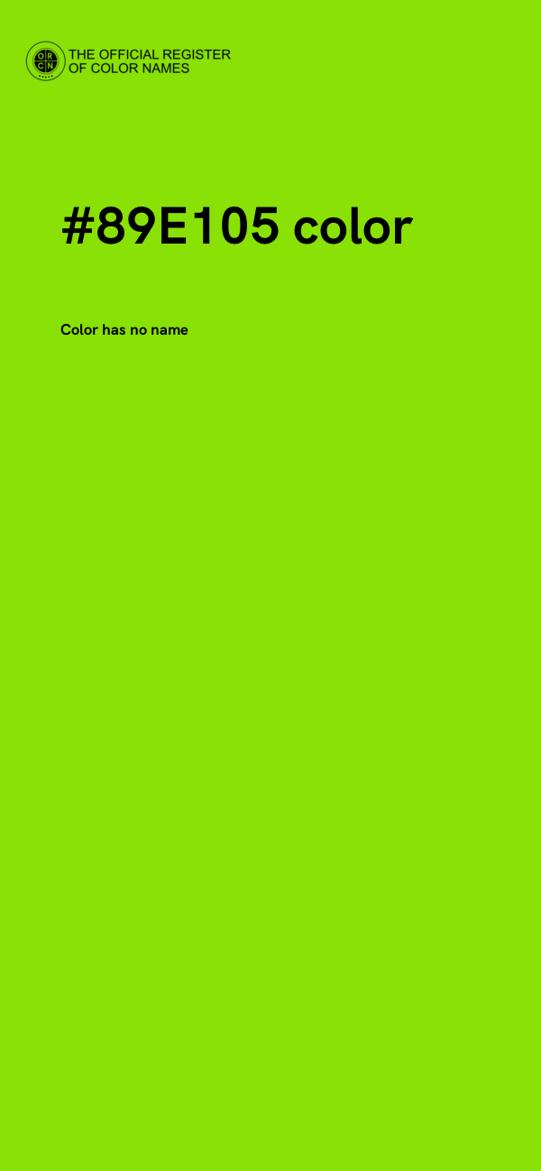 #89E105 color image