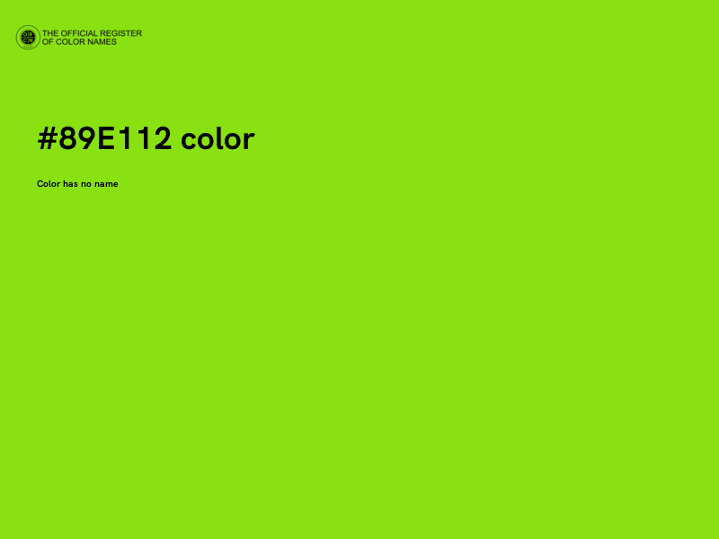 #89E112 color image