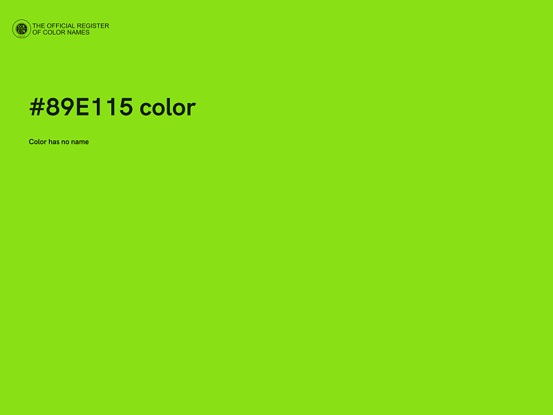 #89E115 color image