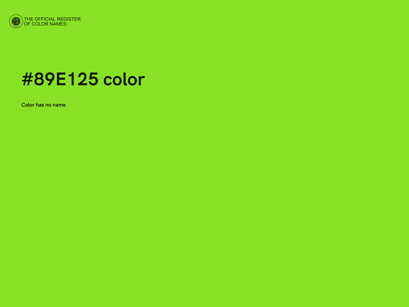 #89E125 color image