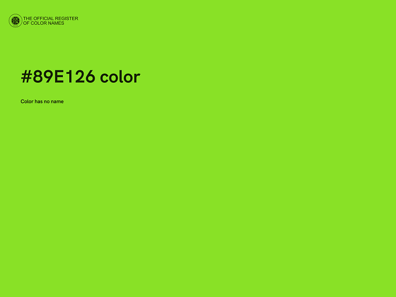 #89E126 color image