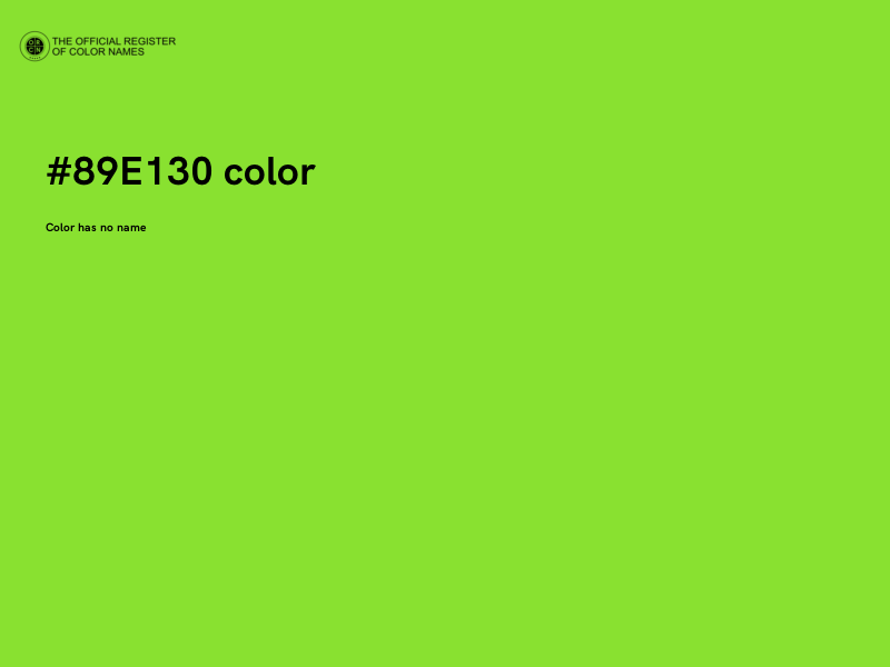 #89E130 color image