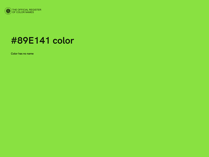 #89E141 color image