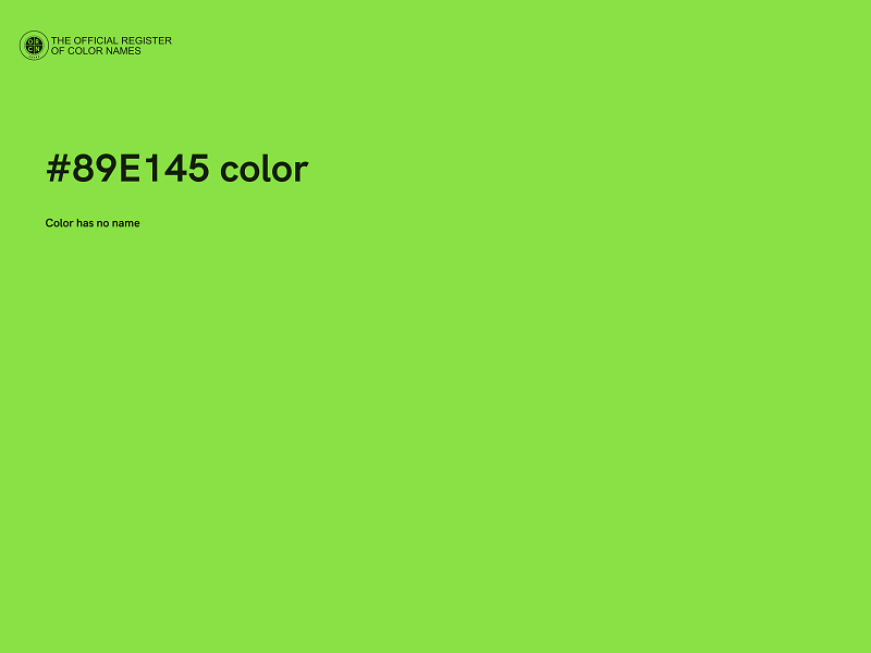 #89E145 color image