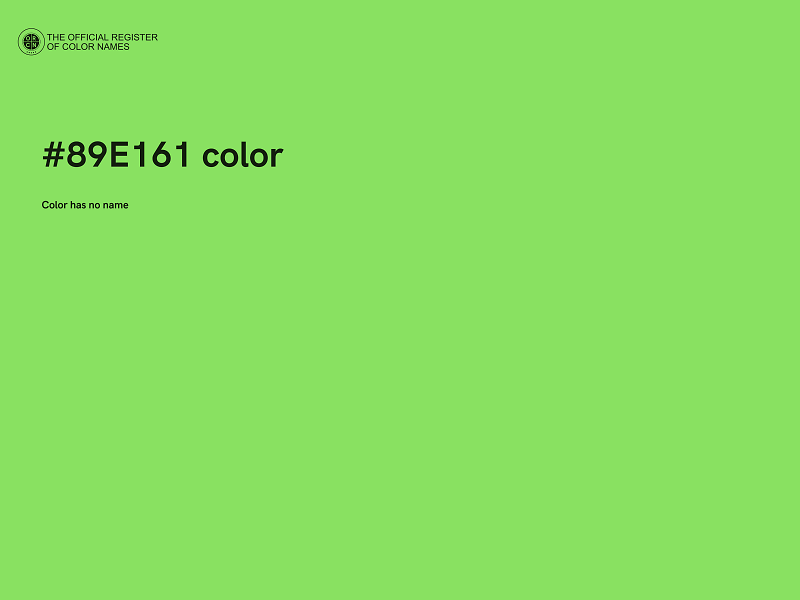 #89E161 color image