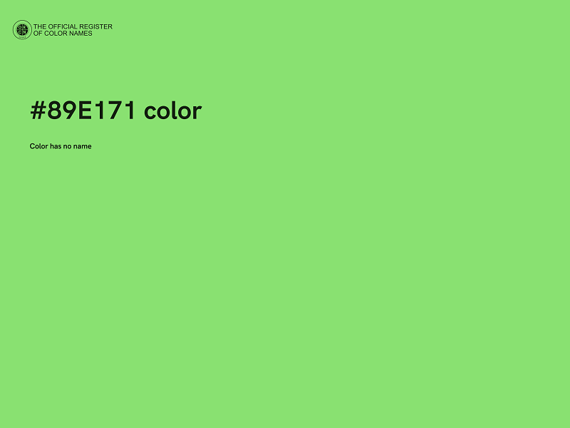 #89E171 color image