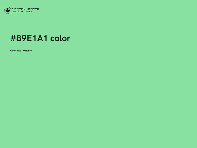 #89E1A1 color image