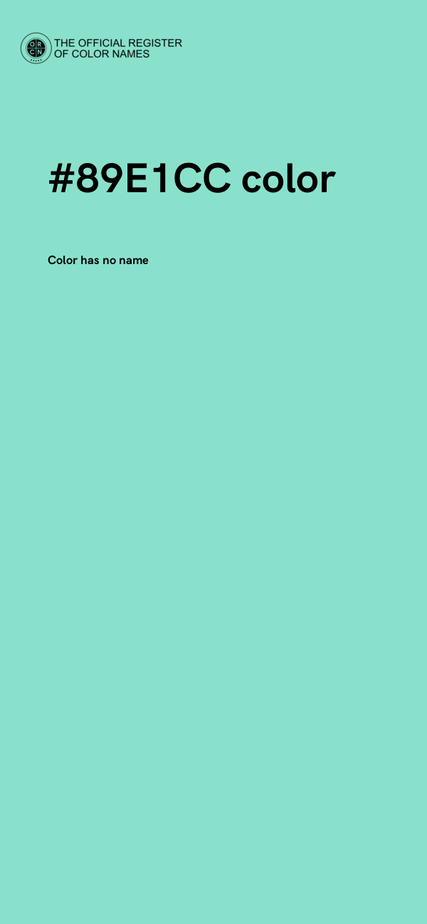 #89E1CC color image