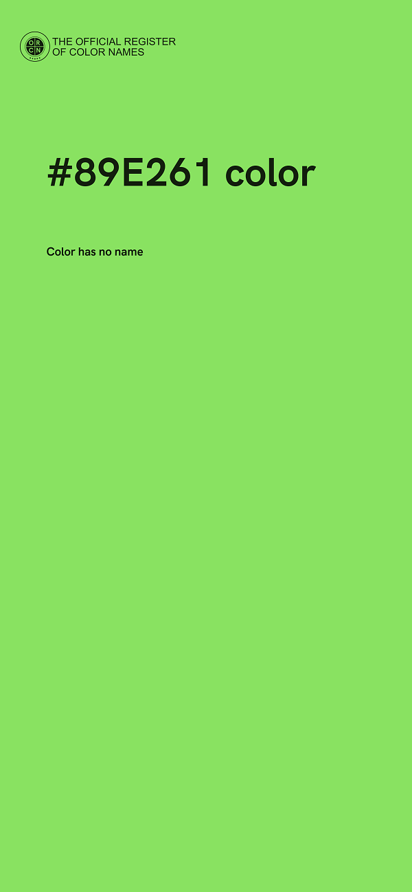 #89E261 color image